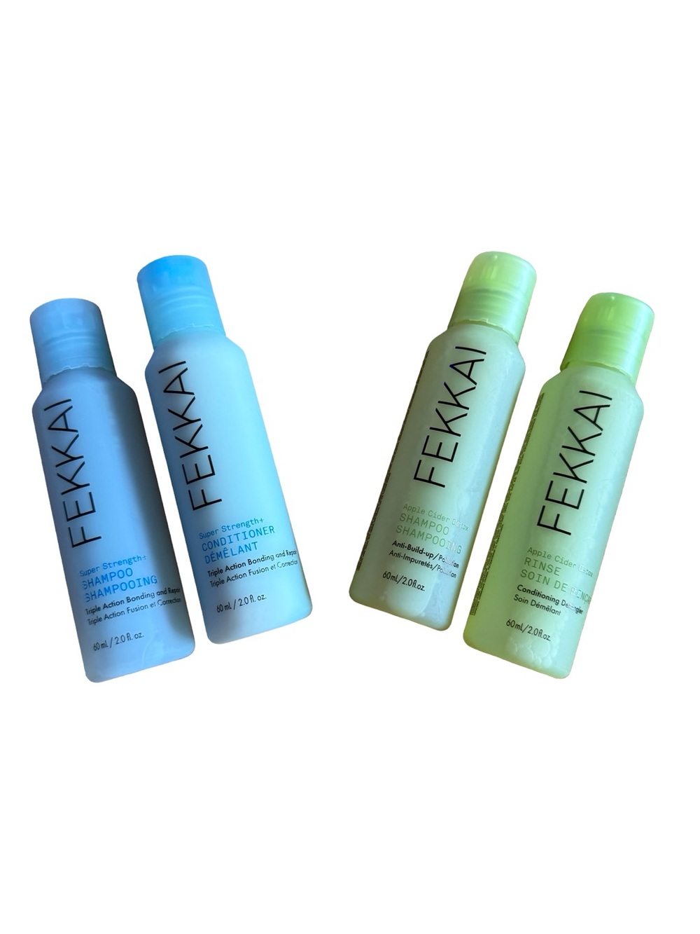 FEKKAI Travel Size Shampoo & Conditioner Set - Hair Care Bundle